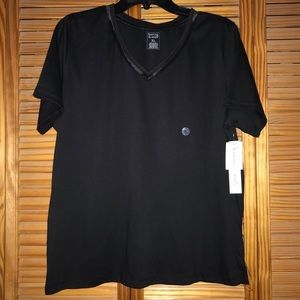 Hasting‎ & Smith V Neck Black Short Sleeve Tee